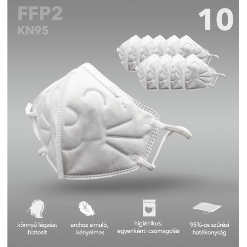 DW FACE MASK KIDS FFP2 Fehér Higéniai termék