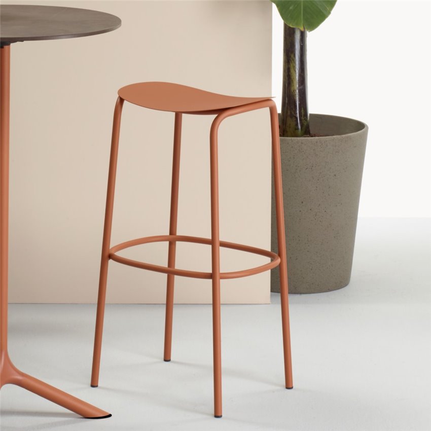 RICK 2523 Több színben minimalista Fém kültéri bárszék