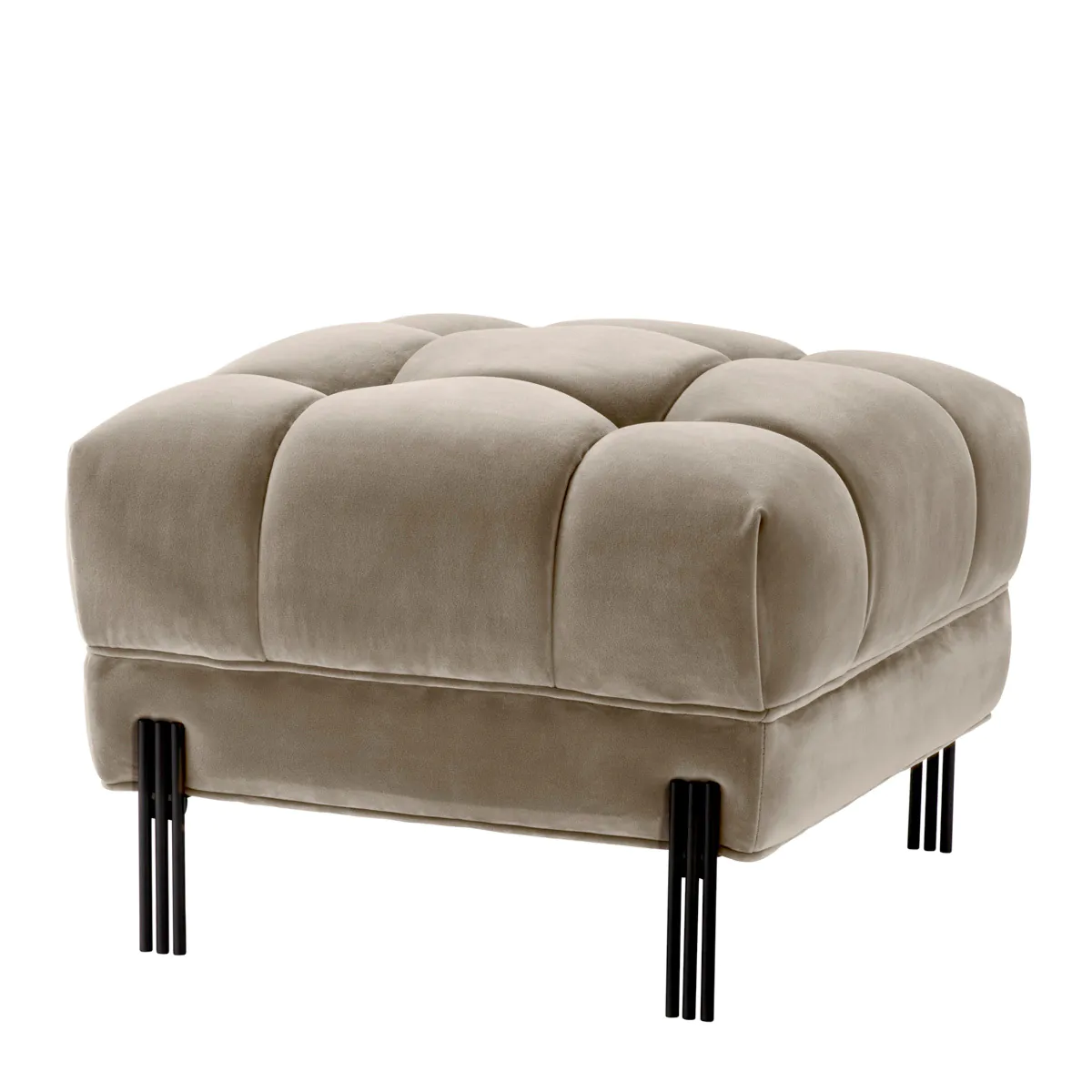 EH STOOL SIENNA Szürke design Puff és lábtartó