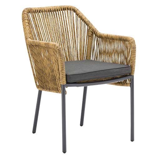 KJ BALERY  Barna modern Polirattan kültéri szék