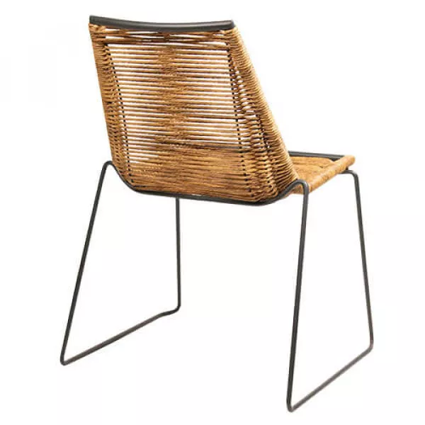 KJ BALERY Szürke modern Rattan kültéri szék
