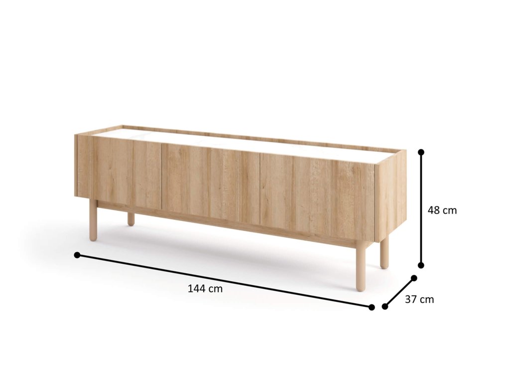 IK BORO Fa design TV Szekrény