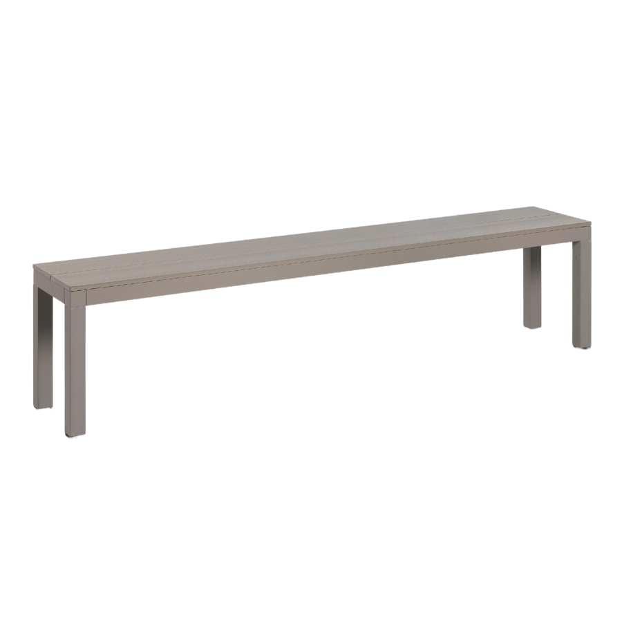 NARDI RIO BENCH ALU Fehér minimalista Pad