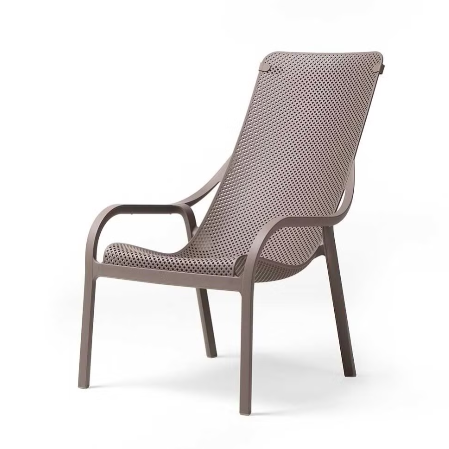 NARDI NET LOUNGE Barna design Műanyag kültéri szék