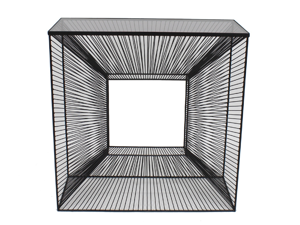 EO 3D BEMUTATÓDARAB Fekete design Konzolasztal