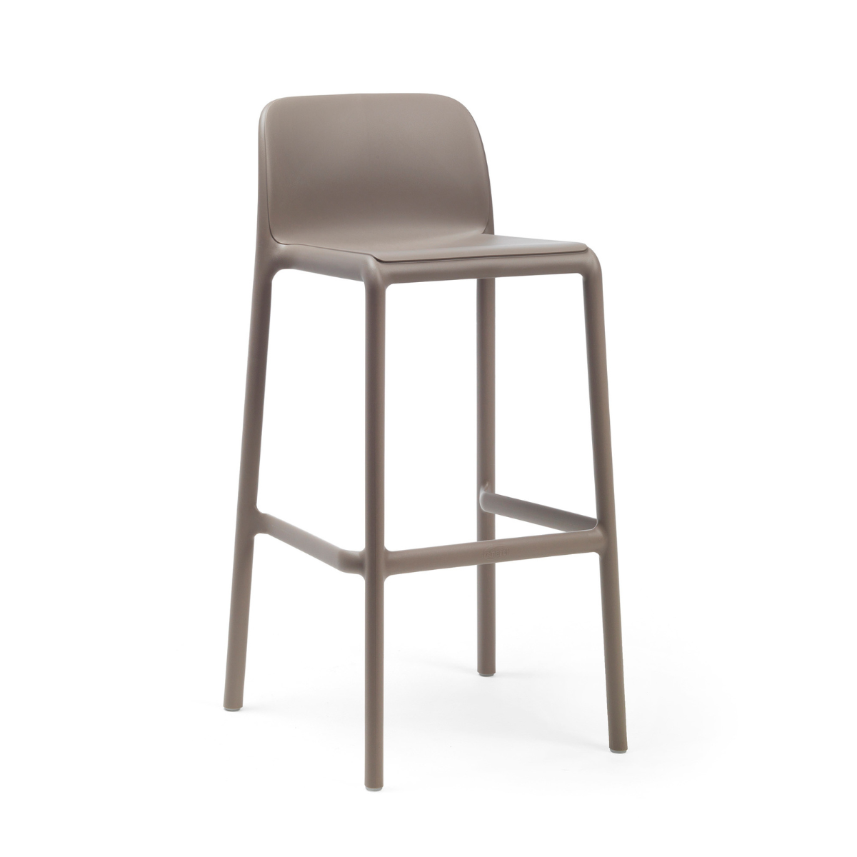 NARDI FARO Piros design Műanyag kültéri bárszék