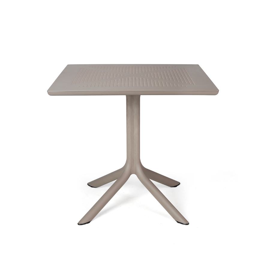 NARDI CLIP 80 Taupe minimalista Kültéri komplett asztal