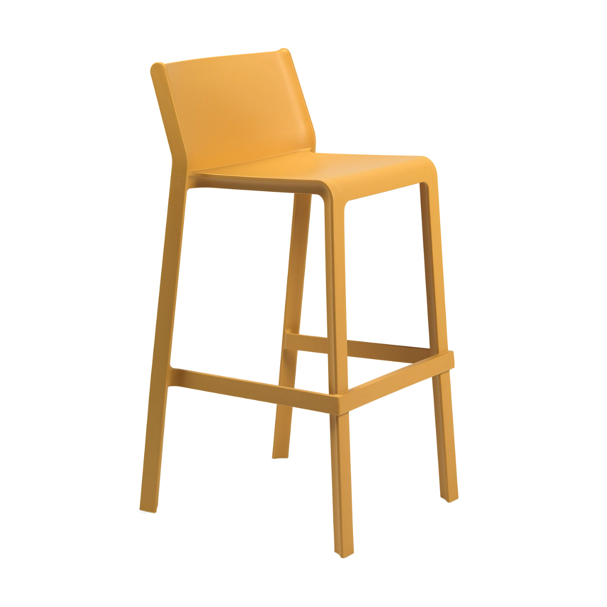 NARDI TRILL STOOL Fekete design Műanyag kültéri bárszék