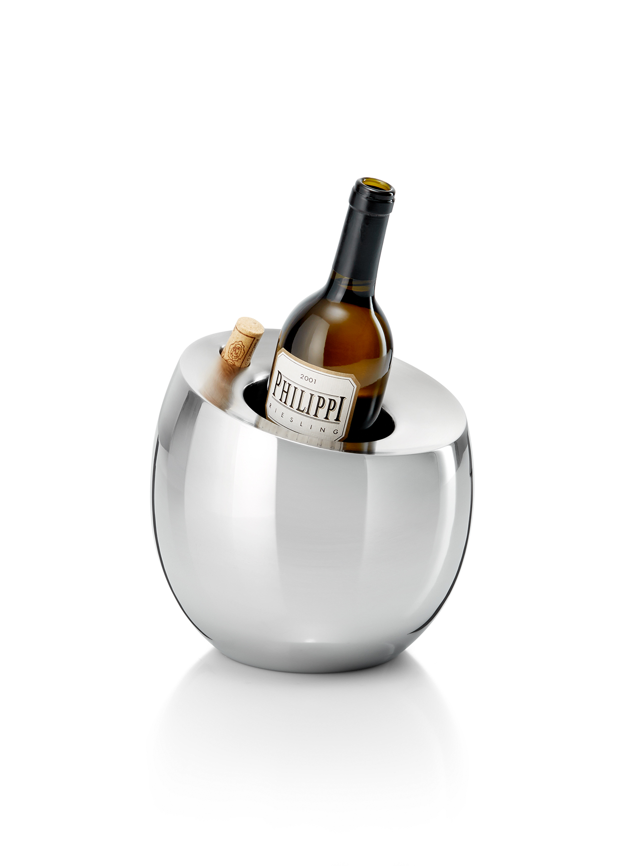 PP WINE COOLER Ezüst modern Ajándéktárgy